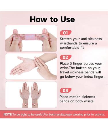 MEIYYJ 2 Pairs Motion Sickness Bands - Anti-Nausea Wristbands for Kids & Adults - Travel & Pregnancy Essential - Buy Online on GoSupps.com