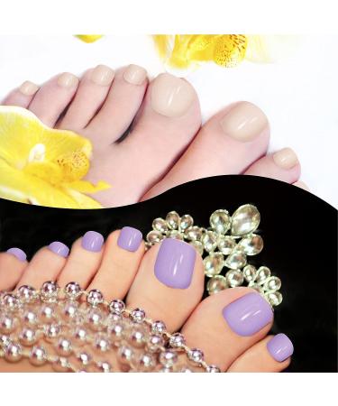 352-Piece Chic Color Toenail Polish Stickers | Adhesive Toe Nail Wraps | DIY Toe Nails Manicure Decal | Includes 2 Nail Files | Girls' Nail Art Kit - Buy Online on GoSupps.com