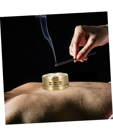 Homsfou Moxibustion Box - Copper Moxibustion Burner & Canister for Healing | International Shipping Available - Buy Online on GoSupps.com