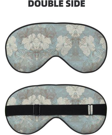Buy Blue Grace Floral Soft Sleep Eye Mask | Breathable Eye Patch for Travel & Relaxation - Buy Online on GoSupps.com