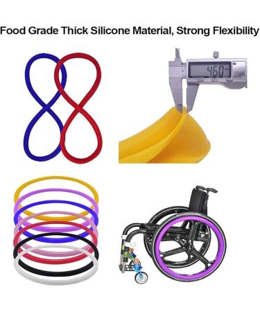 Adults Silicone Wheelchair Push Rim Covers 1 Pair 20/22/24in Non-Slip Wear-Resistant Hand Push Protective Cover Improve Grip and Traction for All Wheelchairs Wheel Grips Cover(Blue 24in) 24in Blue - Buy Online on GoSupps.com