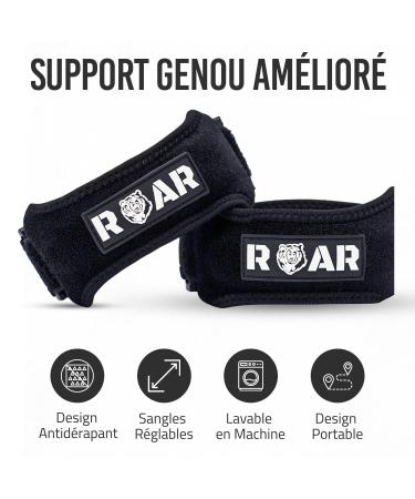 Roar Pack of 2 Knee Pads Knee Strap Knee Tendonitis Epitact Knee Pads Knee Pads Knee Support Knee Support for Sports ( - Buy Online on GoSupps.com