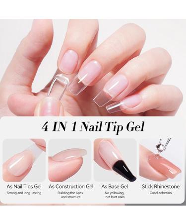 LED Nail Glue | 15ml Long-Lasting 4-in-1 Adhesive | Clear LED Acrylic Gel for Home Salon Travel Parties Manicures Women Girls Teens - Buy Online on GoSupps.com