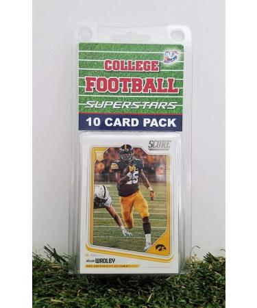 Iowa Hawkeyes- (10) Card Pack College Football Different Hawkeye Superstars Starter Kit! Comes in Souvenir Case! Great Mix of Modern & Vintage Players for the Super Hawkeyes Fan! By 3bros