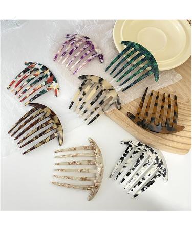 6 Teeth Plate Hair Comb Comb Hairpin Headwear Jewelry Ponytail Fork Comb Hair Clips Girls Gifts (Color : 3) - Buy Online on GoSupps.com