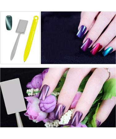 11 Piece Magnet Nail Art Polish Tool Set - Cat Eye Gel Polish and 3D Gel Nails Kit for DIY or Professional Salon Use - Buy Online on GoSupps.com