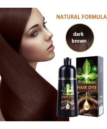 3 in 1 Hair Dye Shampoo Natural Plant Ingredients Black Hair Dye Shampoo Instant Hair Color Shampoo for Women and Men 500ml - Buy Online on GoSupps.com