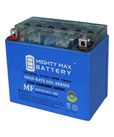 Mighty Max Battery YTX12-BS 12V 10AH Gel Replacement Battery Compatible with SigmasTek STX12-BS