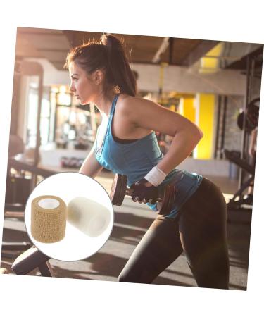 12 Rolls Athletic Tape Bandages - Adhesive Sports Wrap for Pain Relief Flexible Non-Woven Fabric - Ideal for Calf & Knee Support - Buy Online on GoSupps.com