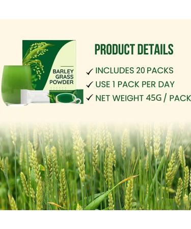 Naveta Barley Grass Powder 100% Pure & Organic -Organic Barley Grass Powder Juice Powder and Pure Powder for Women and Men by Naveta - Vegan-Friendly (3PCS) - Buy Online on GoSupps.com