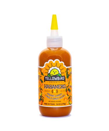 Organic Habanero Hot Sauce by Yellowbird - Organic Hot Sauce with Habanero Peppers, Garlic, Carrots, and Tangerine - Plant-Based, Gluten Free, Non-GMO - Homegrown in Austin - 9.8 oz Habanero 9.8 Ounce (Pack of 1)