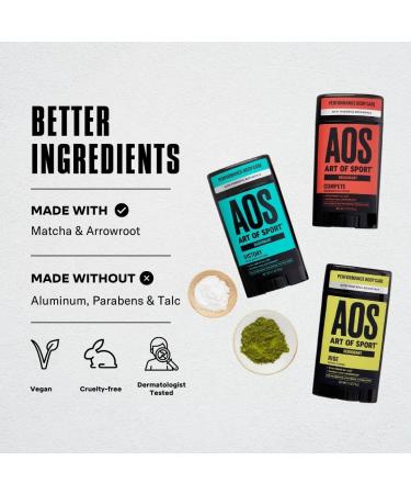 Art of Sport Mens Deodorant Aluminum Free Eucalyptus Fragrance - Pack of 2 - Buy Online on GoSupps.com