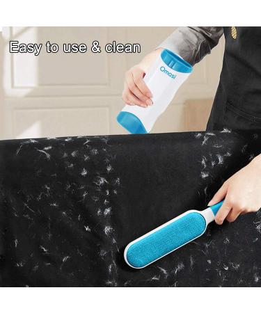 Grandomasi Self-Cleaning Lint Brush | Double-Sided Pet Fur & Lint Remover for Furniture & Carpets - Blue - Buy Online on GoSupps.com