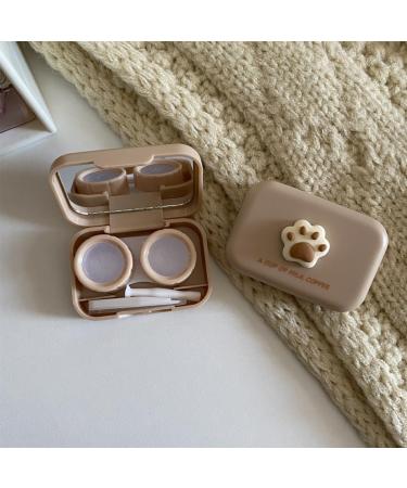 KMOCEPLY Portable Cartoon Contact Lens Container Set - Travel Mini Storage Box for Brown Contact Lenses - Buy Online on GoSupps.com