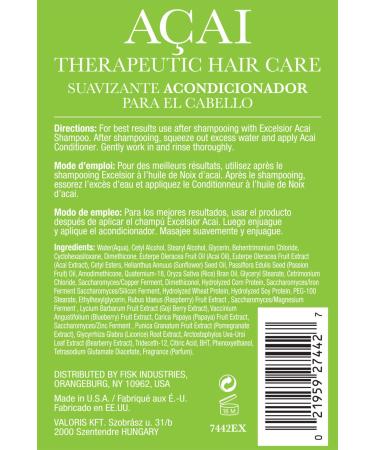Excelsior Therapeutic Acai Strengthening Conditioner 33.8 oz - Best International Hair Care for Healthy Hair - Buy Online on GoSupps.com