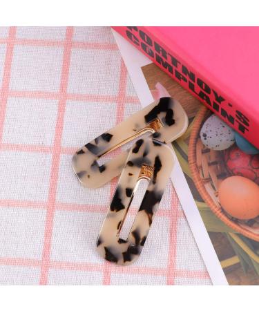 Lurrose Tortoise Shell Hair Clips - 2 Pack Leopard Barrettes for Girls | Vintage Style Hair Accessories - Buy Online on GoSupps.com