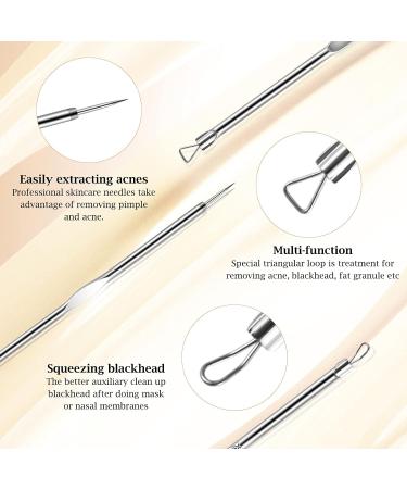 Dinikally Personalized Wood Pickle Removal Set - Custom Stainless Steel Acne Cleaning Tool Set - Professional Blemish Removal Accessories - Buy Online on GoSupps.com
