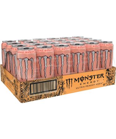 Monster Energy Drink Ultra Peachy Keen Energy Drink Cans 24 x 500mL Ultra-Peachy Keen 500 ml (Pack of 24) - Buy Online on GoSupps.com