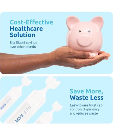 Resp-Ease 7% Saline Solution for Nebulizer and Moisturizing of The Airways - Sodium Chloride 7% for Nose & Eyes, Nasal Cleanse for Adults and All Ages - 240ml / 8.12 fl oz - Buy Online on GoSupps.com