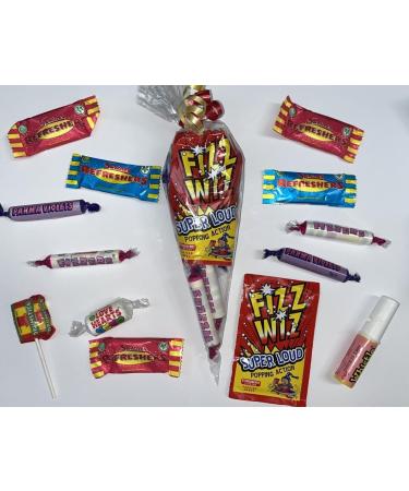 Retro Nostalgic Made To order Filled Wrapped Sweet Candy Cones Birthday Party Bags Filler 19cm x 12 - Buy Online on GoSupps.com