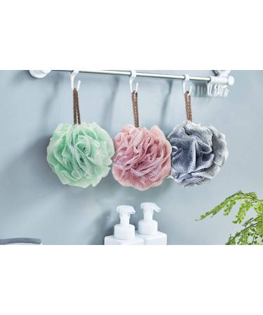 GoWorth Bath Shower Loofah Sponge Pouf Body Scrubber Exfoliator Set of 4 - Buy Online on GoSupps.com