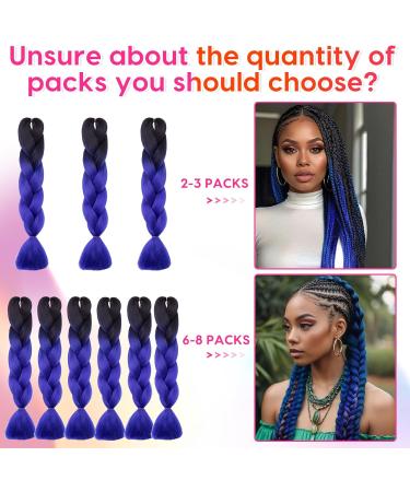 Silk-co 3 Pieces Braiding Hair Ombre Afro Twist Braid Hair Extensions Crochet Box Synthetic Jumbo Braids 24inch 300g-Medium Brown Twist Medium Brown - Buy Online on GoSupps.com