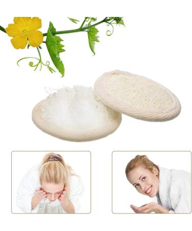 18-Piece Mini Round Exfoliating Loofah Pads for Men and Women - Bath Shower Scrubber Sponge Brush - Natural Bath Sponge - Buy Online on GoSupps.com