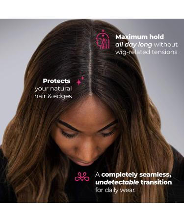 Milano Collection Lace Wig Grip Band - Original Velvet Headband for Lace Wigs, Frontals - Chocolate Brown 2 Pack - Buy Online on GoSupps.com