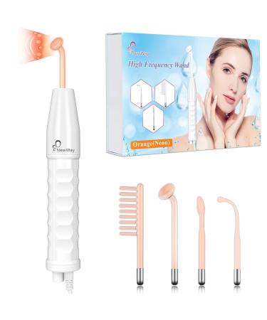 NewWay High Frequency Facial Wand Light Therapy Machine Neon for Skin Tightning/Hair Follicle/Facial Beauty Machine