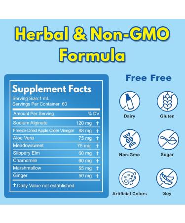 Euphea Esophageal Repair Drops for Acid Reflux Supports Esophagus Protect Heartburn Relief Digestion & Throat Support Sodium Alginate for Acid Reflux Taste Well 60 ml - Buy Online on GoSupps.com