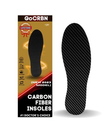 1PC Toe Pain Relief Carbon Fiber Insole for Men Women | Rigid Carbon Fiber Inserts for Shoes | Carbon Fiber Soles Inserts for Recovery  Turf Toe  Hallux Rigidus  Arthritis  Carbon Fiber Footplate M8.5 Men 8.5 /Women 9.5 ...