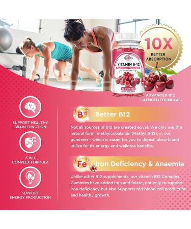 ReviNutra Iron Gummies Supplement for Adults & Kids | Vitamin B12 Gummies | Bundle - Buy Online on GoSupps.com