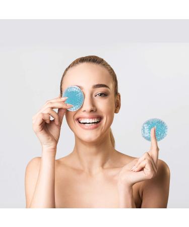 Cooling face mask & Eye Pads - Cool Gel Face Pack - Hot/Cold Therapy Sinusitis Treatment - Soothing Ice Relaxation Decongestant - Migraine | Inflammation | Puffy Eyes | Headache | Hangover | Dry Eyes Blue - Buy Online on GoSupps.com