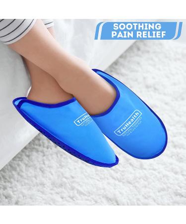 TruHealth Ice Pack Slippers - Foot Ice Pack for Neuropathy & Gout Relief | Hot & Cold Therapy for Pain & Swelling | One Size Fits Most - Buy Online on GoSupps.com