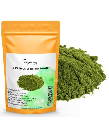 500g neutral henna powder - henna neutral for hair cleaning regulating gives volume strengthening - Cassia obovata - fine powder 100% natural pure and without additives |Tazarin LTD