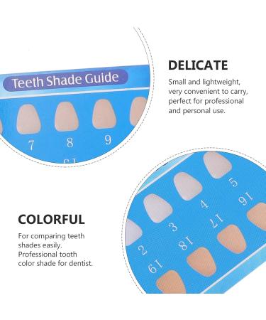 Exceart 50-Piece Tooth Shade Shadow Card Set for Dental Color Comparison | International Shipping - Buy Online on GoSupps.com