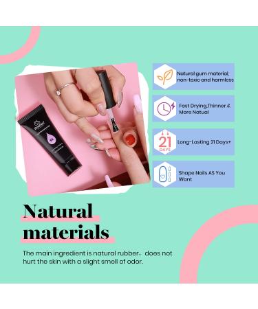 Beetles Poly Extension Gel Nail Kit 6Pcs - Blue Purple Builder Gel Kit for Easy DIY Salon Nail Extensions and French Manicure - 0.5 Ounce (Pack of 6) - Buy Online on GoSupps.com