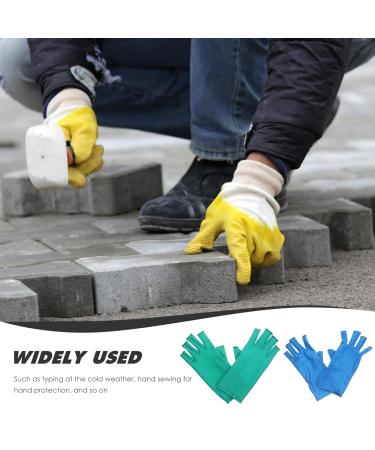 HAPINARY 2 Pairs Mitts Half Fingers Gloves Quilting Supplies Quilting Tools Quilting Hand Covers Fingerless Pressure Gloves Craft Gloves Sewing Hand Covers Work Manicure Spandex - Buy Online on GoSupps.com