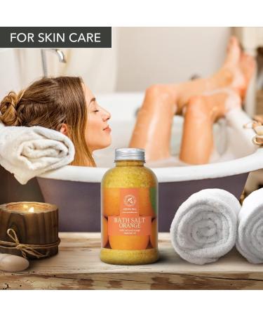 Orange Bath Salts with Natural Essential Oil 21.16 Oz | Beauty, Bathing, Body Care, Wellness, Spa - Buy Online on GoSupps.com