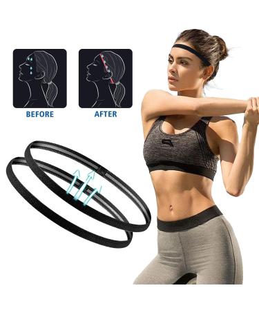 Buy 6-Piece Non-Slip Elastic Hair Bands for Men & Women | Sports Headbands for Yoga Football & Jogging - Buy Online on GoSupps.com