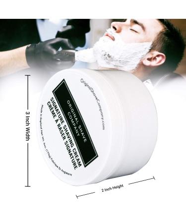 New Men's Shaving Cream - Signature Scent Formula | Soft Smooth & Silky Lather for the Ultimate Shave - Buy Online on GoSupps.com