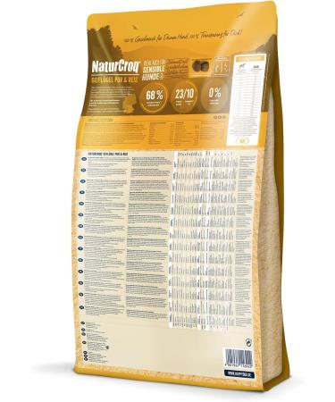 Happy Dog NaturCroq Poultry & Rice - Dry Dog Food with Herbs for Adults - 1 kg Pack - Premium Nutrition for Dogs - Buy Online on GoSupps.com