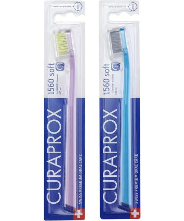 Curaprox Soft 1560 Sensitive Toothbrush Set - 6 Colors Gentle Cleaning & Strength for All - Buy Online on GoSupps.com
