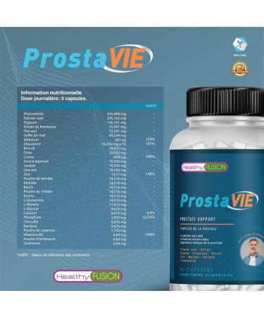 ProstaVie Natural Prostate Complex | Improves Prostate Health & Function | Regulates and Controls Urinary Emergencies | Saw Palm | Reishi | Nettle & Vitamins | 90 Capsules - Buy Online on GoSupps.com
