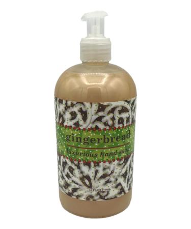 Greenwich Bay Gingerbread Hand Soap with Shea Butter Ginger and Nutmeg Extracts Honey 16oz