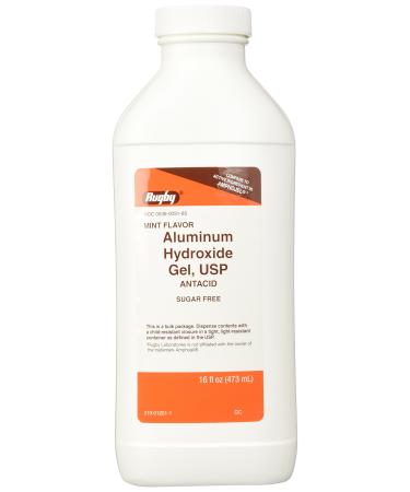 Aluminum Hydro Gel USP 320mg/5mL 473mL per Bottle Generic for Amphojel PACK of 2 Total 946 ML (2)
