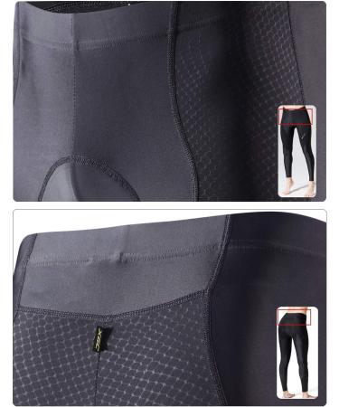 XGC Women's Long Cycling Pants - High Density 4D Foam Seat Cushion Elastic XL Black Radium Radsprint Horts - Buy Online on GoSupps.com