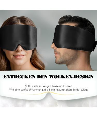 Joyhabit Extra Large Silk Sleep Mask - Adjustable Cloud Curve Eye Mask for Men & Women - Perfect for Night Sleep & Relaxation - Buy Online on GoSupps.com