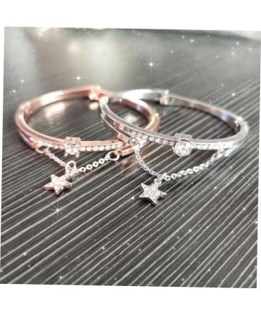 Mobestech High-Quality Arm Loop Frame Bracelet Accessories - Rose Gold 19.5cm x 1.2cm Set of 3 - International Shipping - Buy Online on GoSupps.com