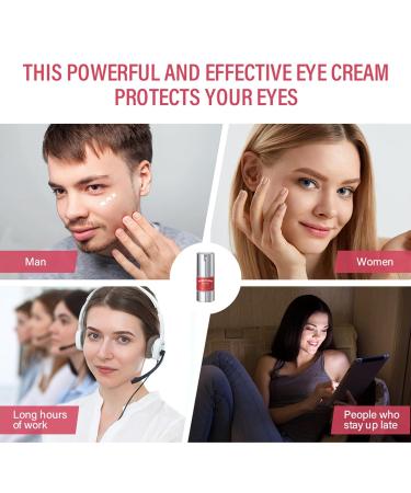 Retinol Eye Cream for Dark Circles & Puffiness | Hyaluronic Acid & Collagen | Smooth Fine Lines & Tighten Skin - Buy Online on GoSupps.com